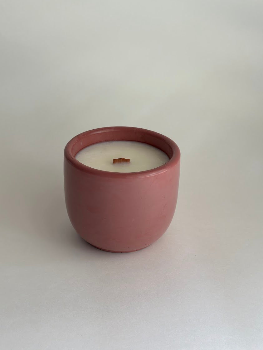 Blood Orange Scented Concrete Candle- End of Summer Sale