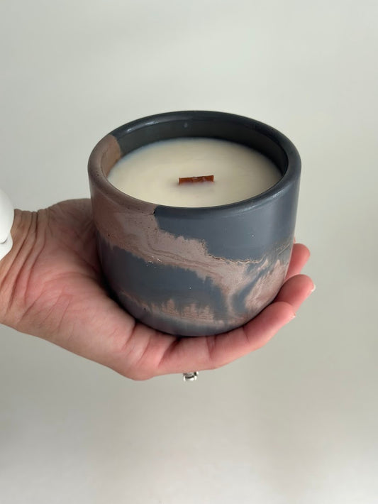Coffee Bean Scented Concrete Candle- End of Summer Sale