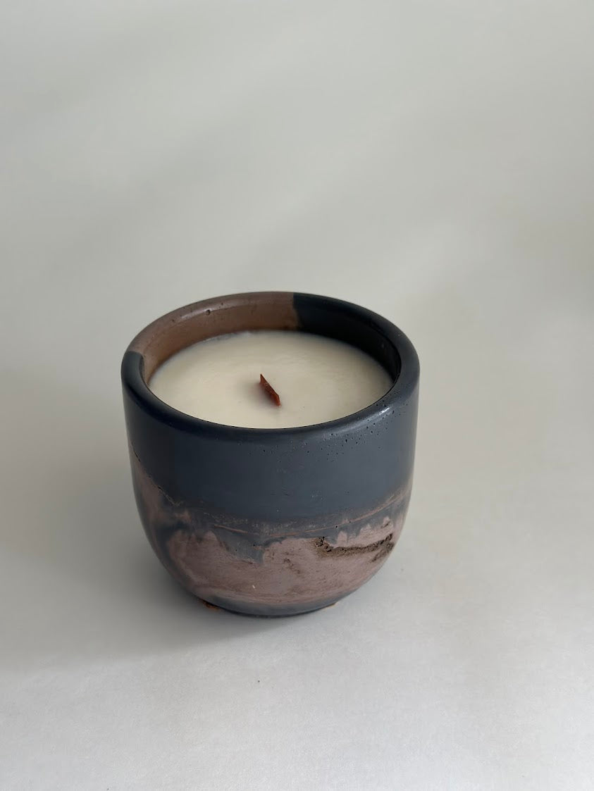 Coffee Bean Scented Concrete Candle- End of Summer Sale
